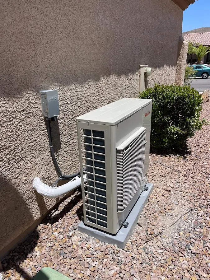 Residential air conditioning condenser unit in Ramsey